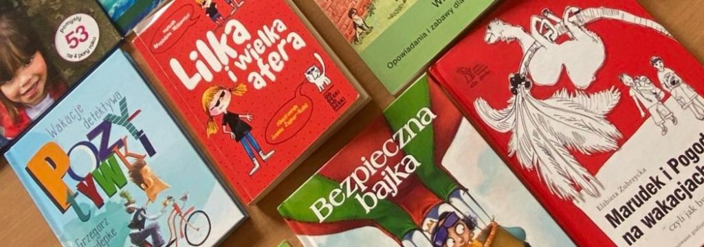 Okładki książek dla dzieci.