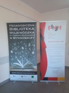 Roll-upy Pedagoicznej Biblioteki Wojewódzkiej w Bydgoszczy i Polskiego Stowarzyszenia Nauczycieli Języka Niemieckiego