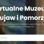 Wirtualne Muzeum Kujaw i Pomorza - screen strony startowej serwisu.