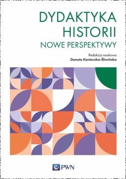 Grafika abstrakcyjna na okładce książki pt. "Dydaktyka historii".