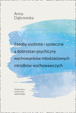 Grafika abstrakcyjna na okładce książki pt. "Zasoby osobiste i społeczne...".