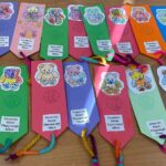 Ręcznie robione, kolorowe zakładki do książek.