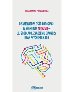 Obraz mózgu wykonany z różnokolorowych łamanych.