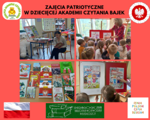 Kolaż 4 zdjęć, na czerwonym tle. W rogach i u doły dodane różne loga.