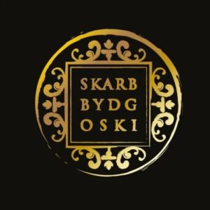 Złoty okręg z motywem mandali - w to wpisany napis skarb bydgoski.