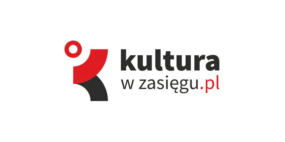 Czarno-czerwone logo Kultura w zasięgu.