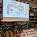 Ekran z kolorową prezentacją o tytule "Poznajmy się".